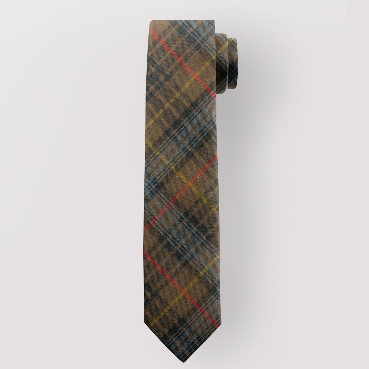 Pure Wool Tie in Stewart Hunting Weathered Tartan