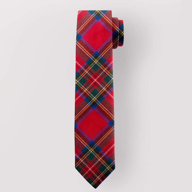 Pure Wool Tie in Stewart Royal Modern Tartan.