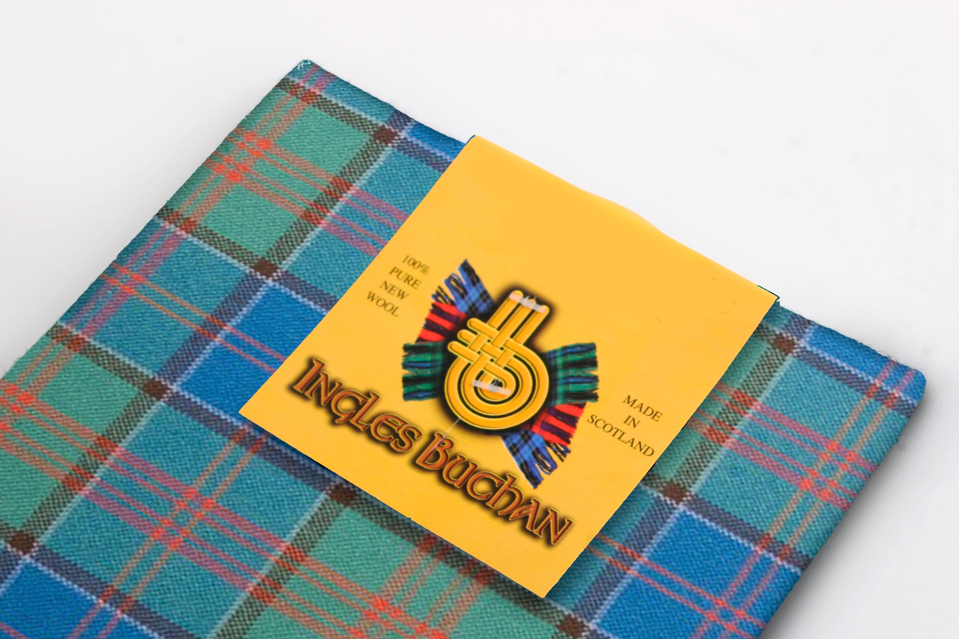 Wool Tartan Pocket Square in Stewart of Appin Hunting Ancient Tartan