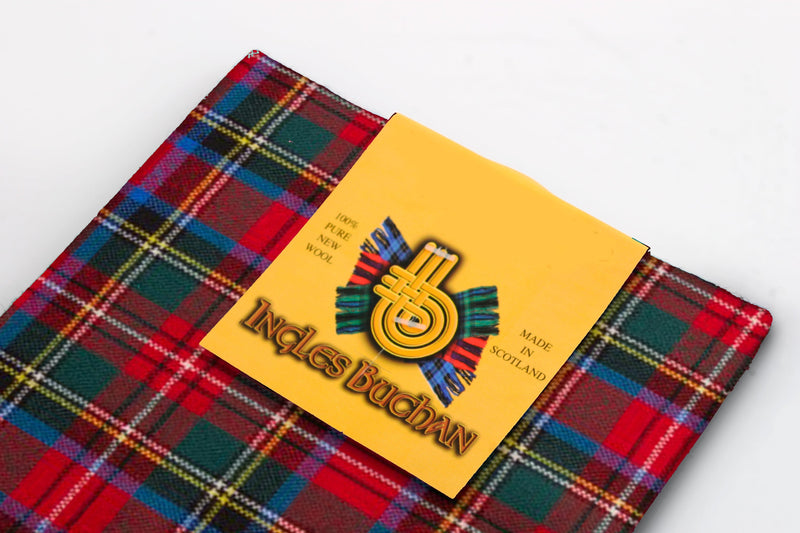 Wool Tartan Pocket Square in Charles Edward Stewart Tartan