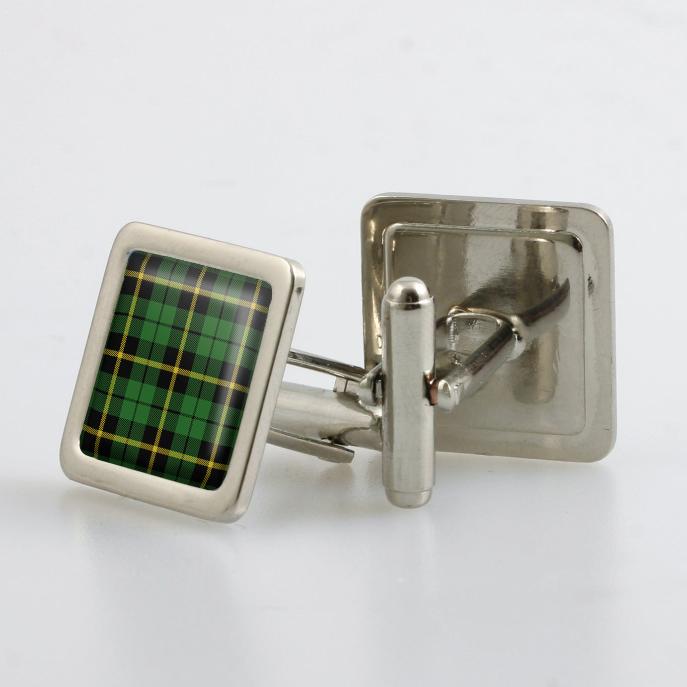 Wallace Hunting Modern Tartan Cufflinks - Choose Your Shape