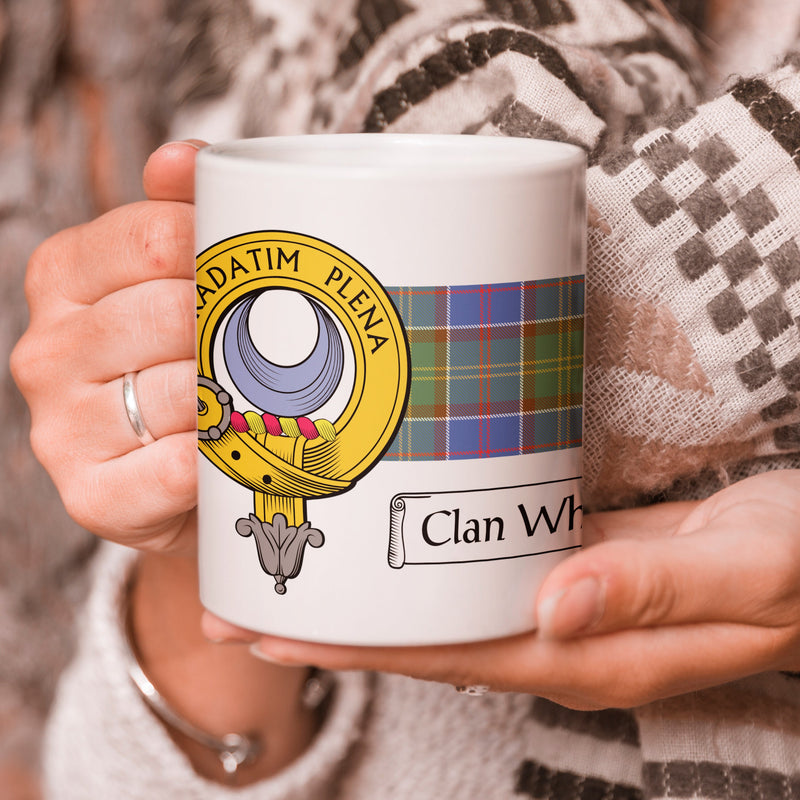 Whitelaw Clan Crest and Tartan Mug