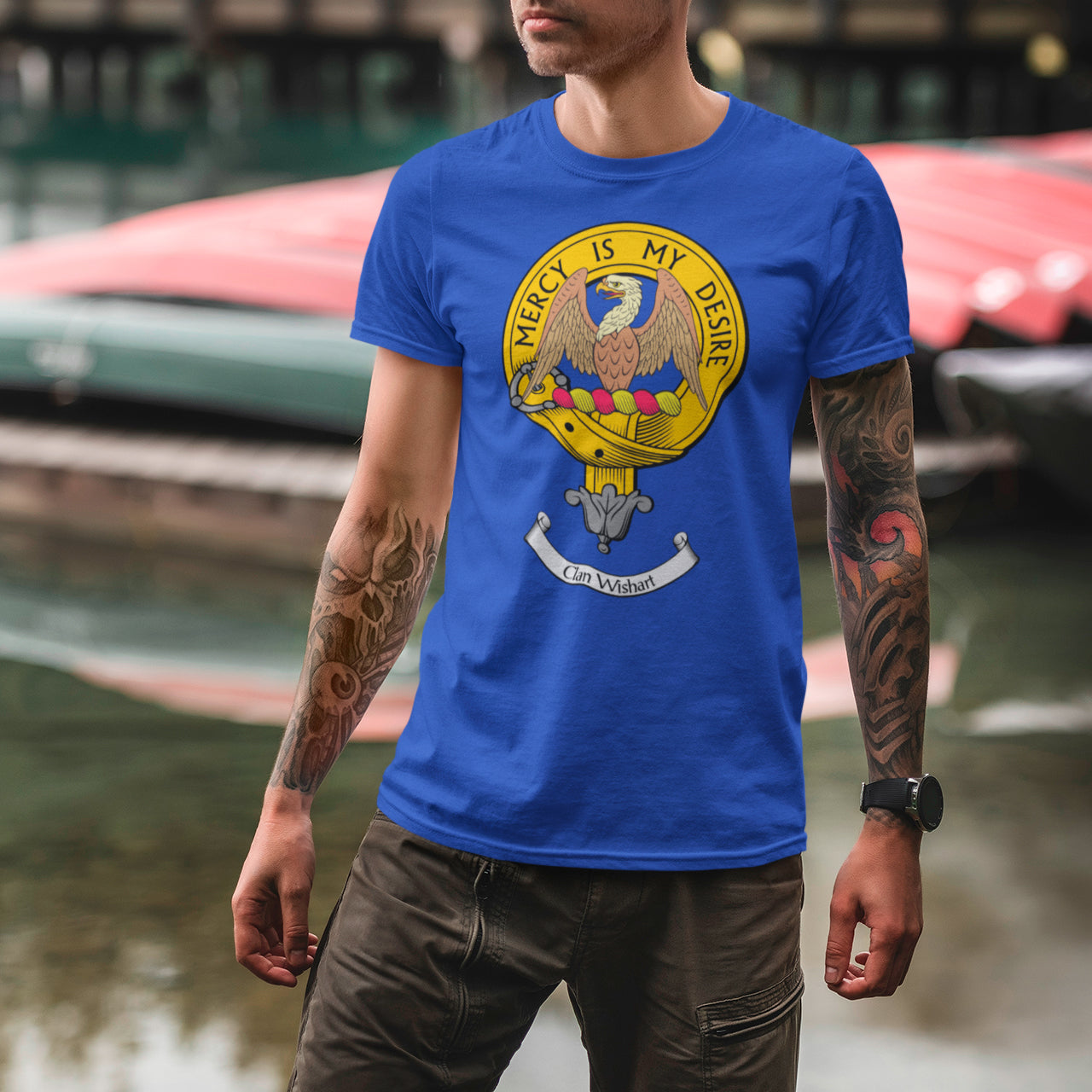 Wishart Clan Crest Gents T Shirt