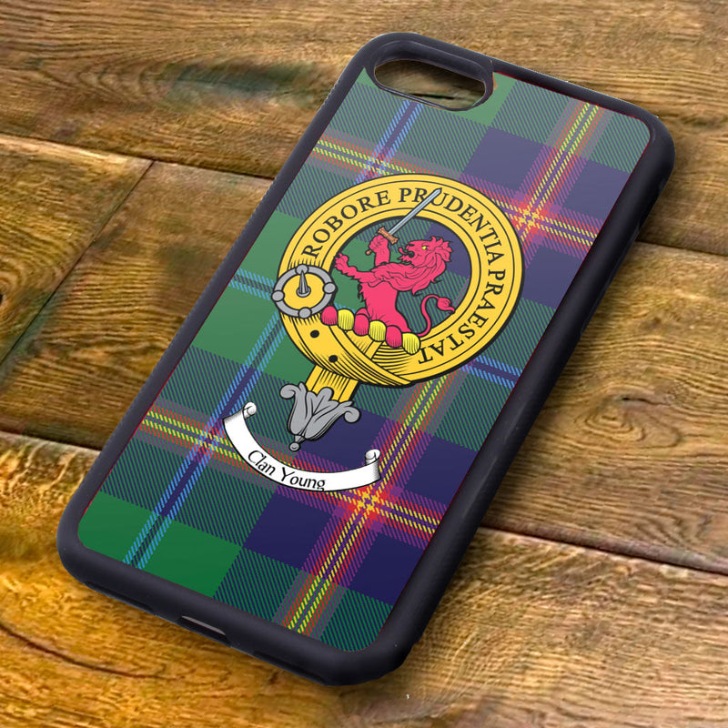 Young Tartan and Clan Crest iPhone Rubber Case