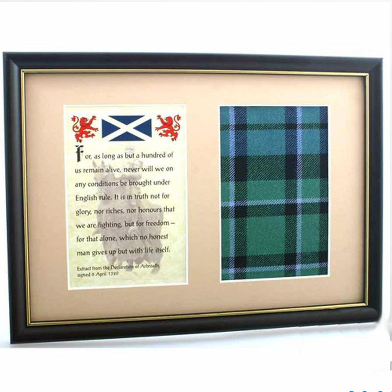 Declaration of Arbroath Extract and Real Tartan