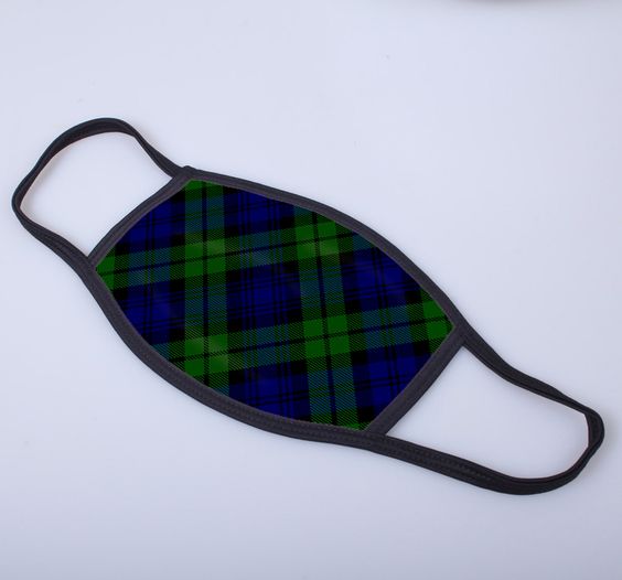 Campbell Tartan Printed Face Mask