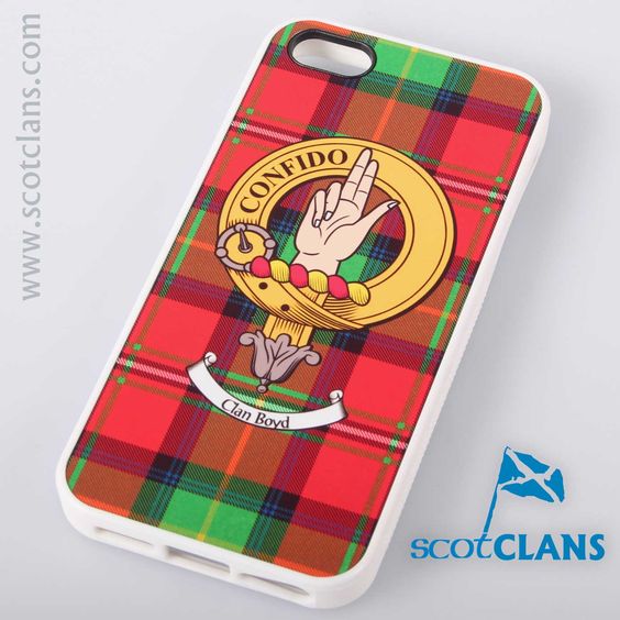 Boyd Tartan and Clan Crest iPhone Rubber Case - 4 - 7