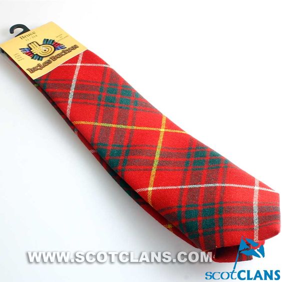 Pure Wool Tie in Bruce Modern Tartan