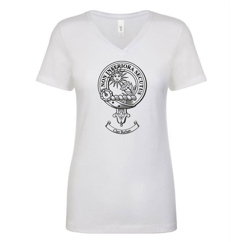 Buchan Clan Crest Ladies Ouline T-Shirt