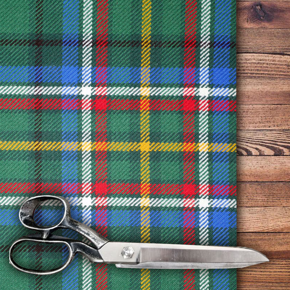 Irish American  Heavy Weight Tartan per meter - Discounted Price