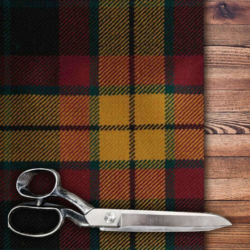 MacMillan Black Modern Heavy Weight Tartan per meter - Discounted Price