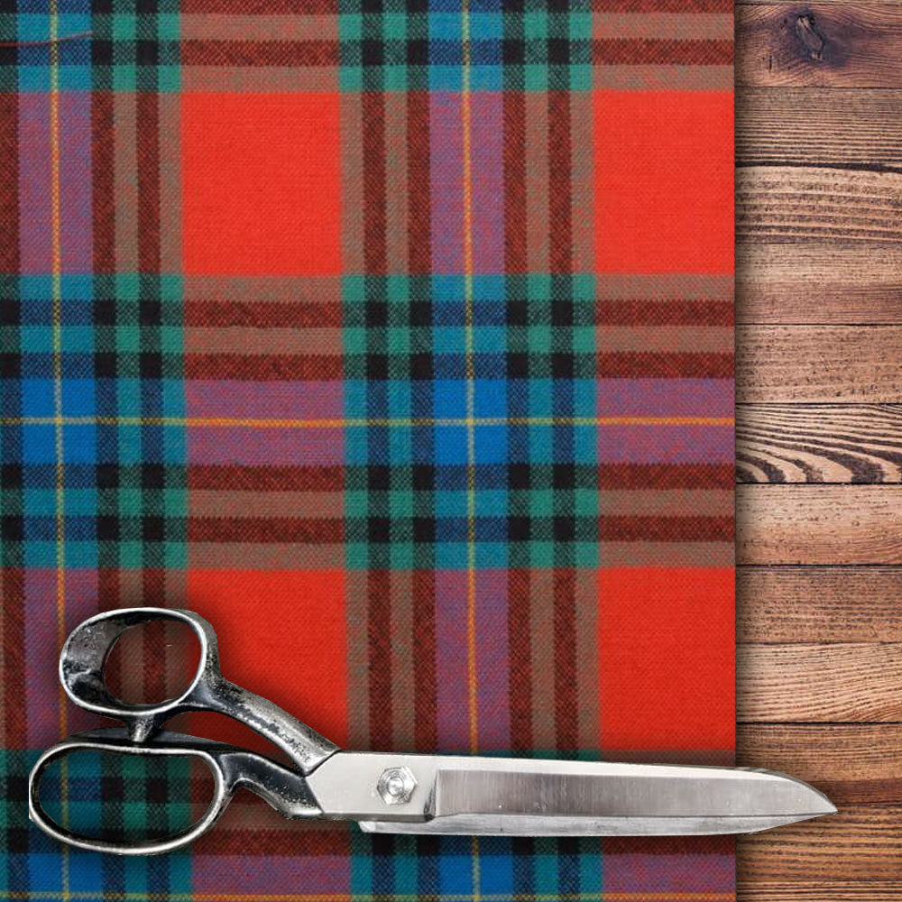 Maclay Modern Springweight Tartan Material by the meter