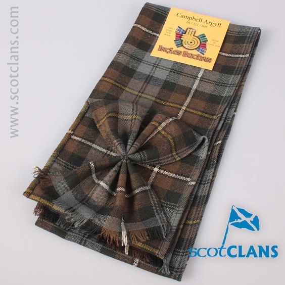 Wool Mini Sash in Campbell of Argyll Weathered Tartan