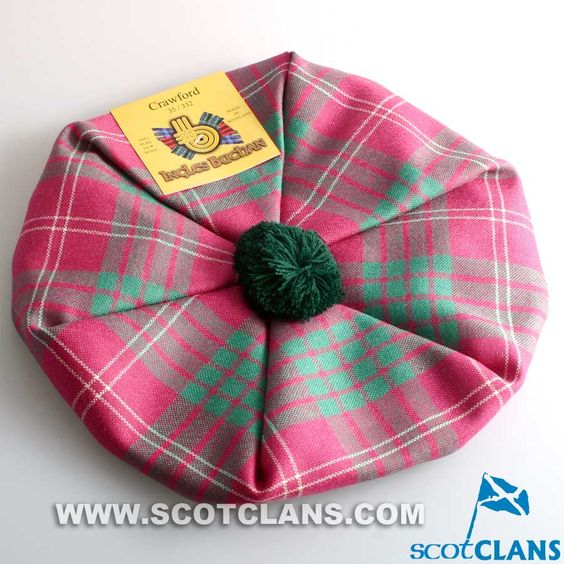 Unisex Wool Tam in Crawford Ancient Tartan