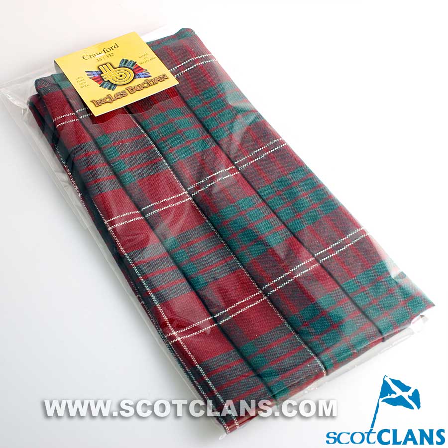 Wool Cummerbund in Crawford Modern Tartan