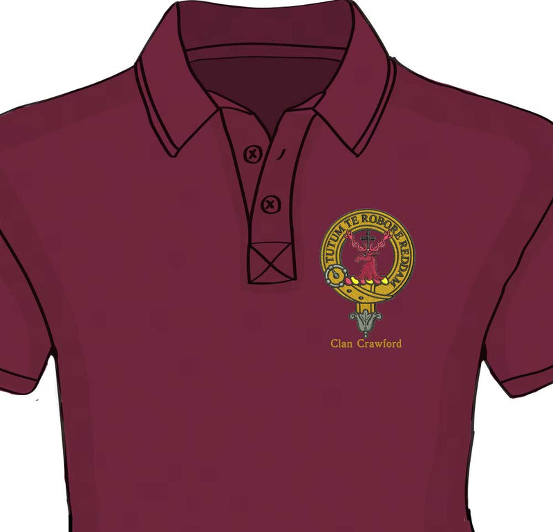 Clan Crest Embroidered Polos