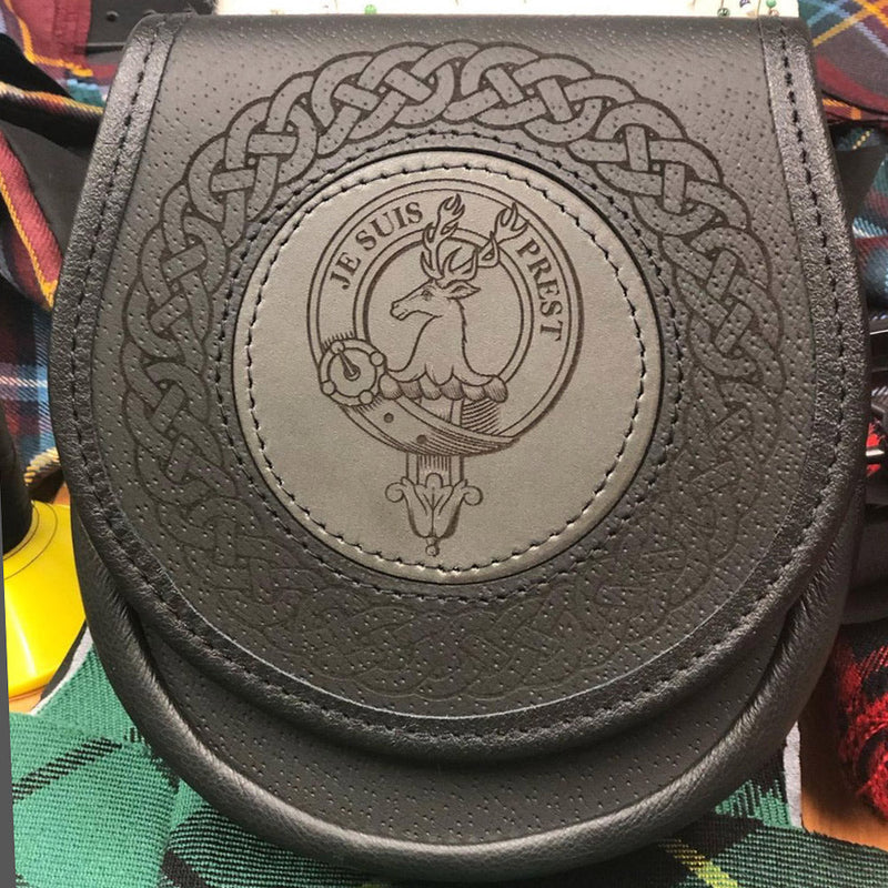 Crest Leather Sporran - Any Crest