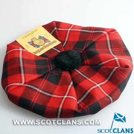 Unisex Wool Tam in Cunningham Modern Tartan