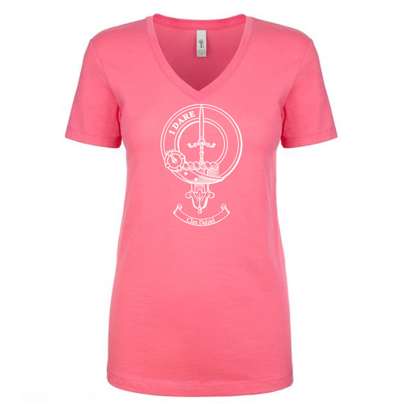 Dalziel Clan Crest Ladies Ouline T-Shirt