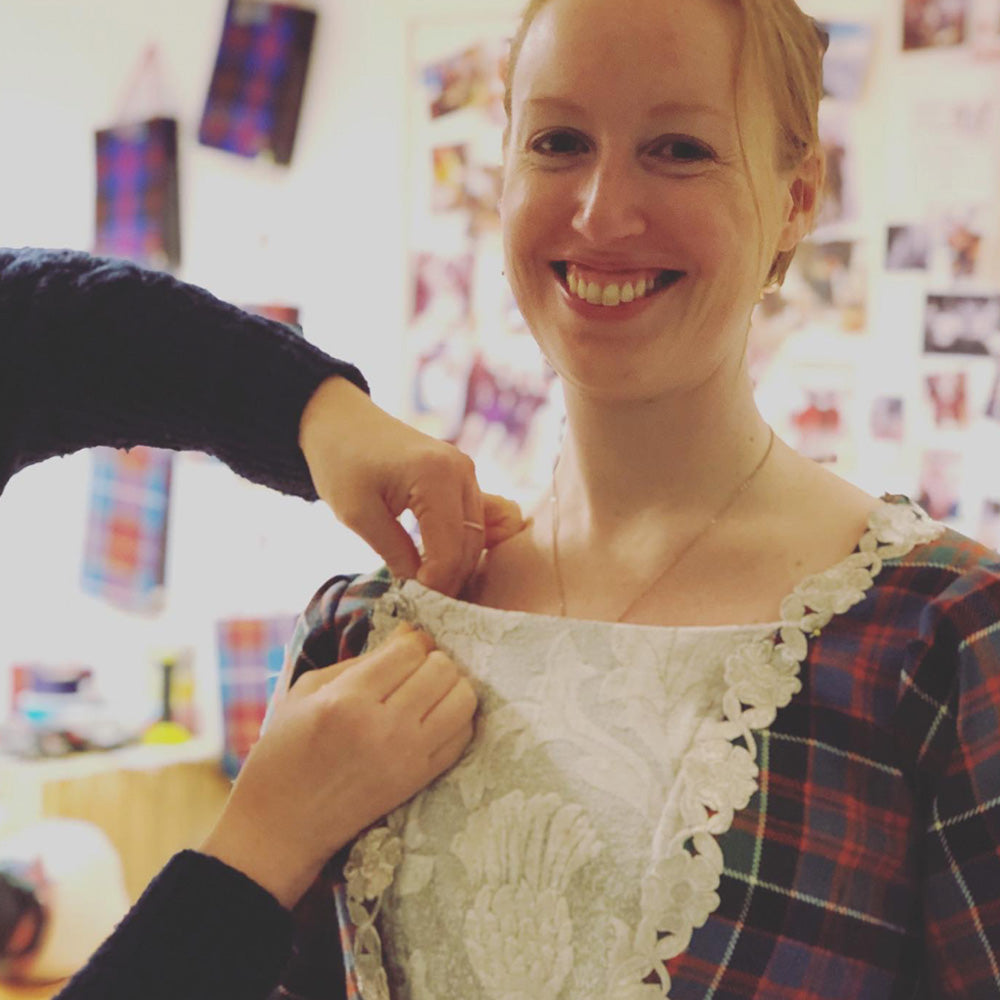18th Century Tartan Gown - Custom Made in Your Tartan