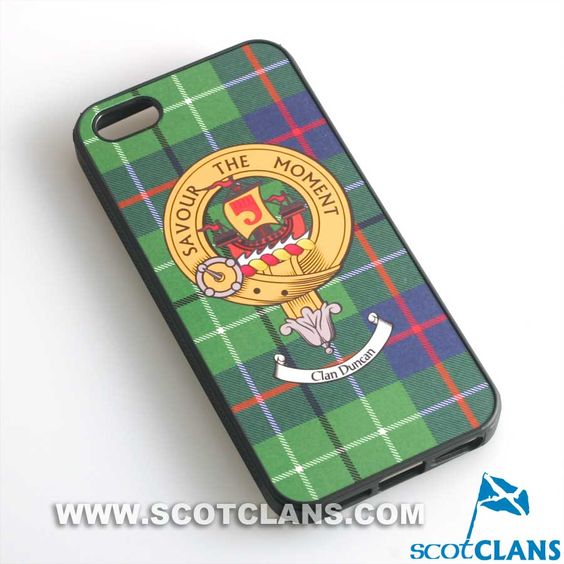 Duncan Tartan and Clan Crest iPhone Rubber Case - 4 - 7