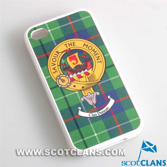 Duncan Tartan and Clan Crest iPhone Rubber Case - 4 - 7