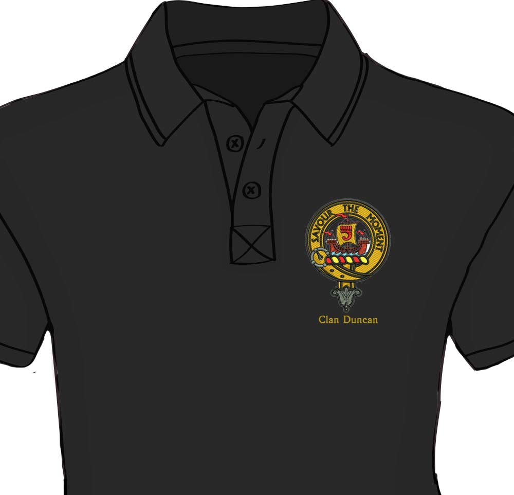 Duncan Clan Crest Embroidered Polo