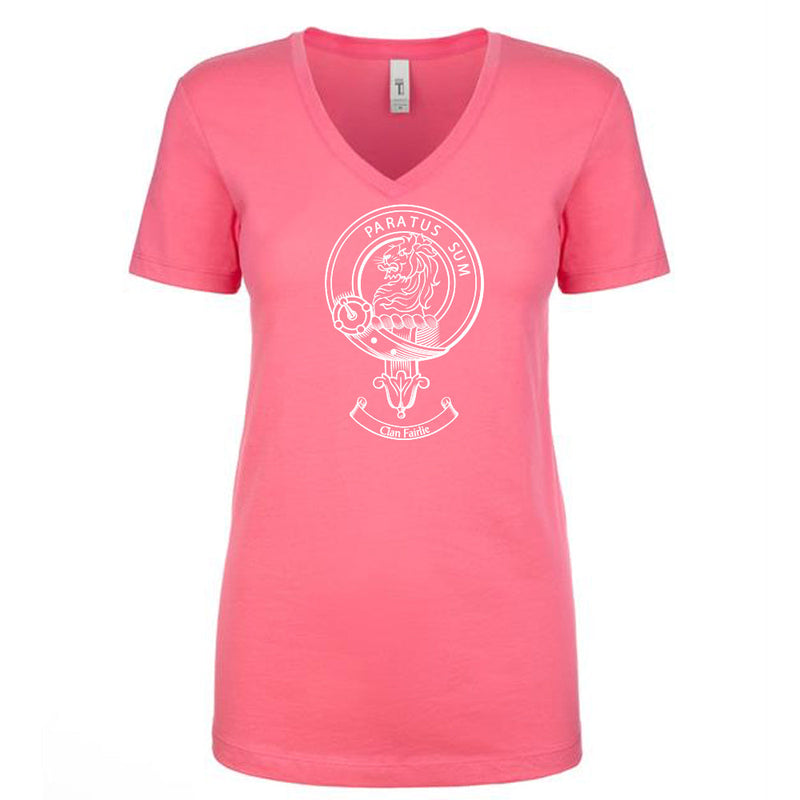 Fairlie Clan Crest Ladies Ouline T-Shirt