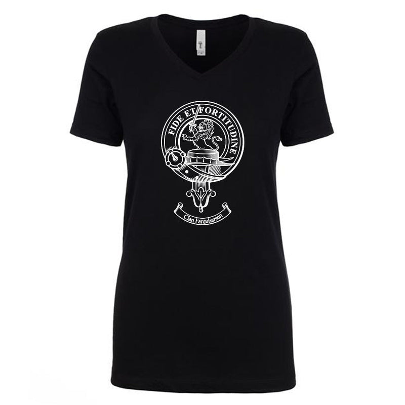 Farquharson Clan Crest Ladies Ouline T-Shirt