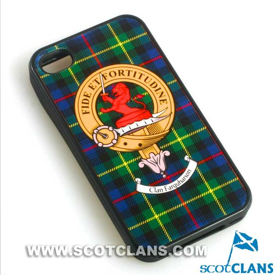 Farquharson Tartan and Clan Crest iPhone Rubber Case - 4 - 7