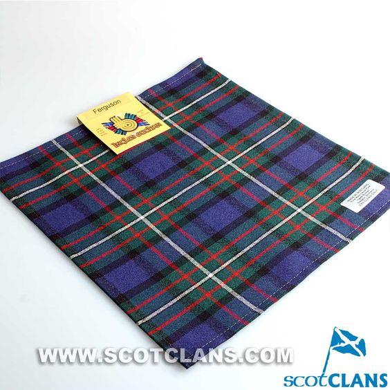 Wool Tartan Pocket Square in Ferguson Modern Tartan