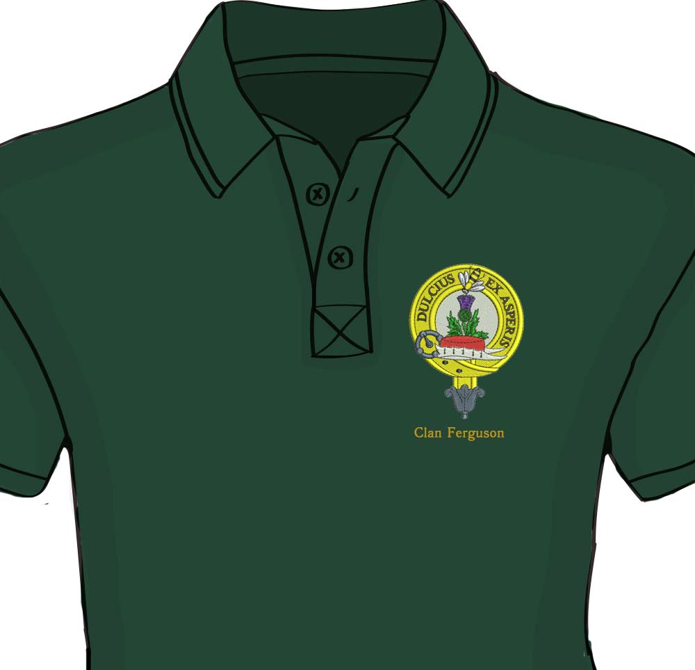 Ferguson Clan Crest Embroidered Polo