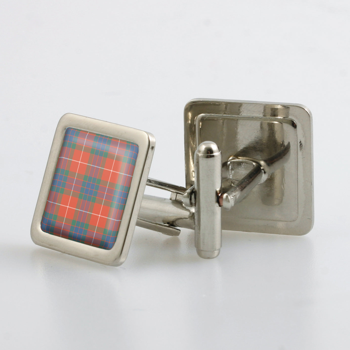 Fraser Ancient Tartan Cufflinks - Choose Your Shape.