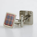 Fraser Hunting Modern Tartan Cufflinks - Choose Your Shape.