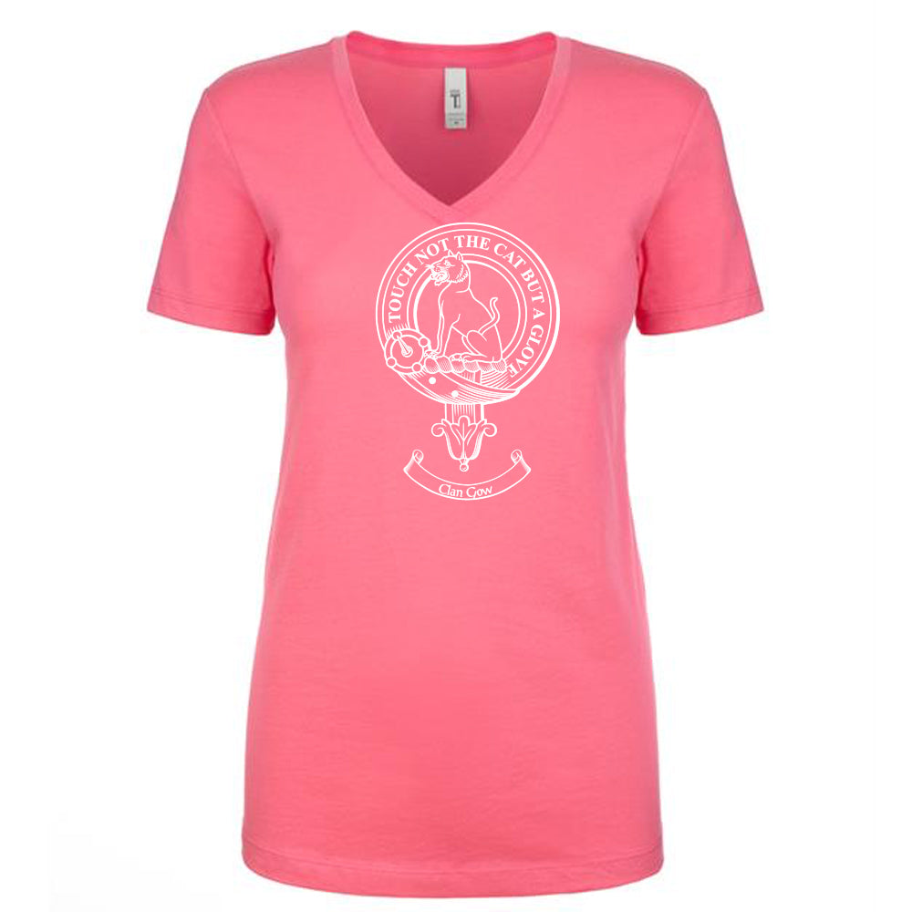 Gow Clan Crest Ladies Ouline T-Shirt