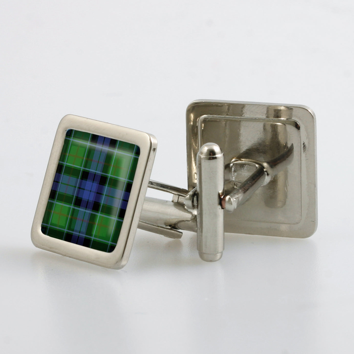 Graham of Mentieth Modern Tartan Cufflinks - Choose Your Shape.