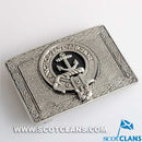 Gray Pewter Clan Crest Buckle For Kilt Belts