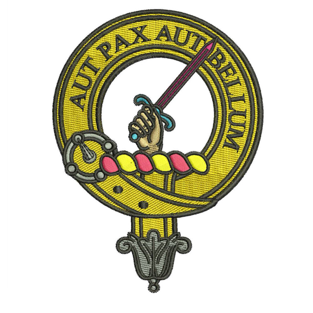 Gunn Clan Crest Embroidered Rugby Shirt