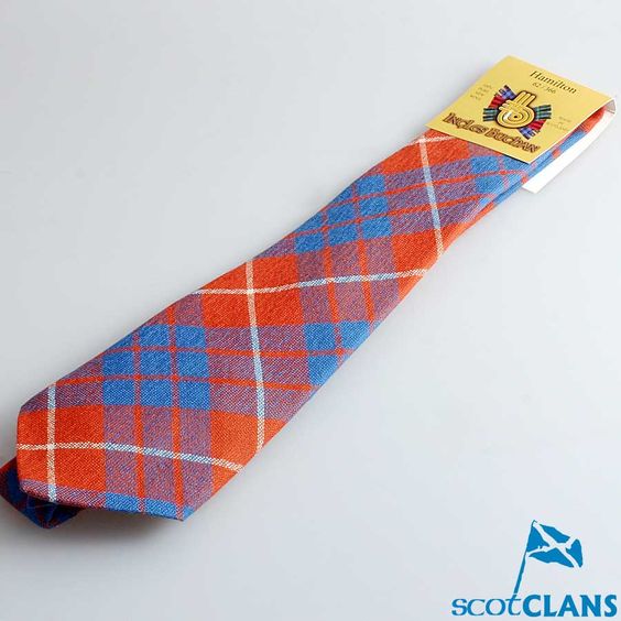 Pure Wool Tie in Hamilton Ancient Tartan