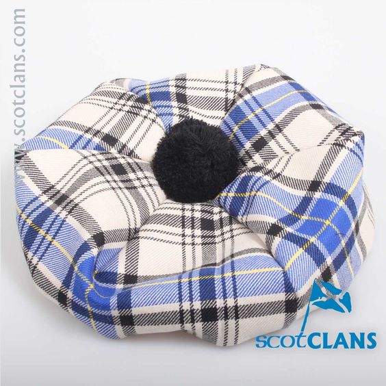 Luxury Unisex Wool Tam in Hannay Tartan