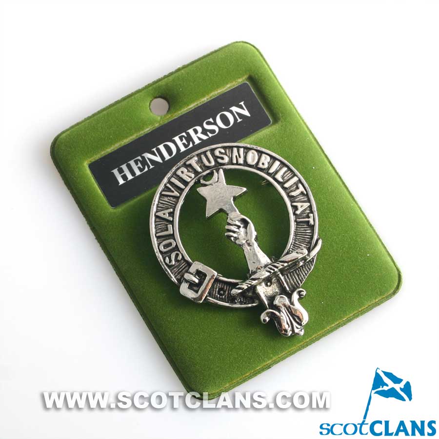 Henderson Clan Crest Badge in Pewter