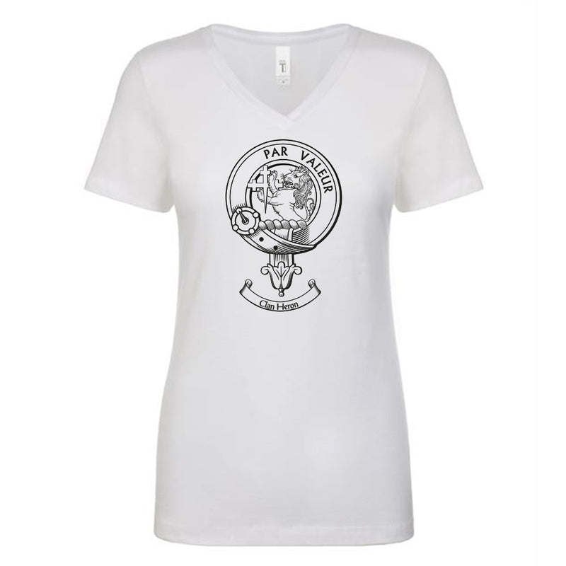 Heron Clan Crest Ladies Ouline T-Shirt