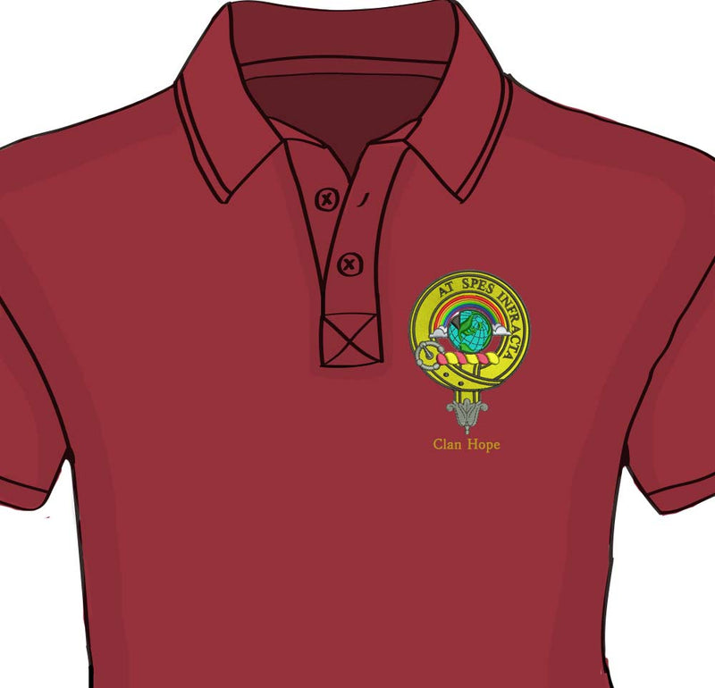 Hope Clan Crest Embroidered Polo