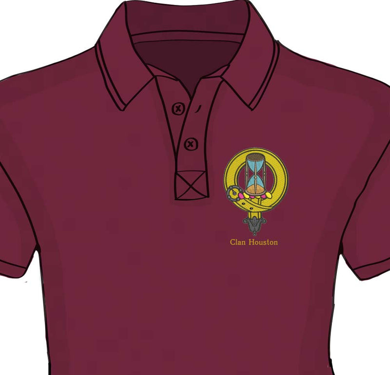 Houston Clan Crest Embroidered Polo