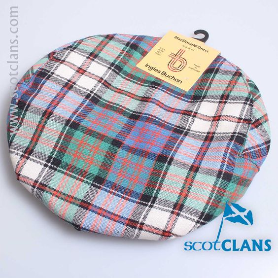 Pure Wool Golf Cap in MacDonald Dress Ancient Tartan