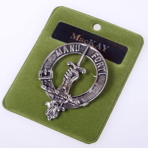 MacKay Clan Crest Badge in Pewter