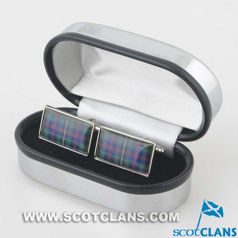 Wood Tartan Cufflinks - Choose Your Shape.