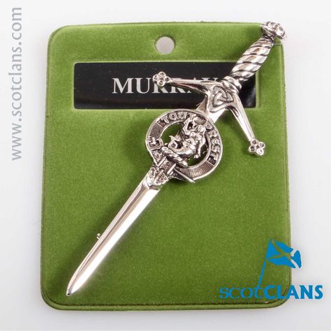 Clan Crest Pewter Kilt Pin with Murray Crest