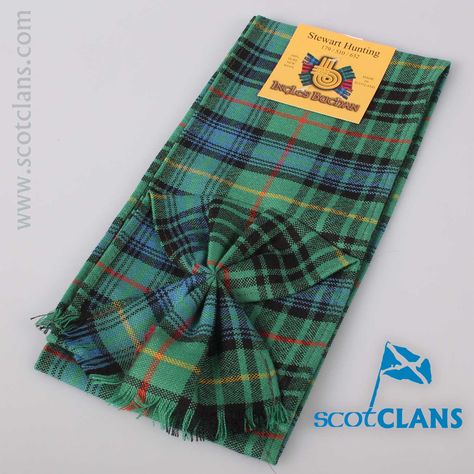 Wool Mini Sash in Stewart Hunting Ancient Tartan