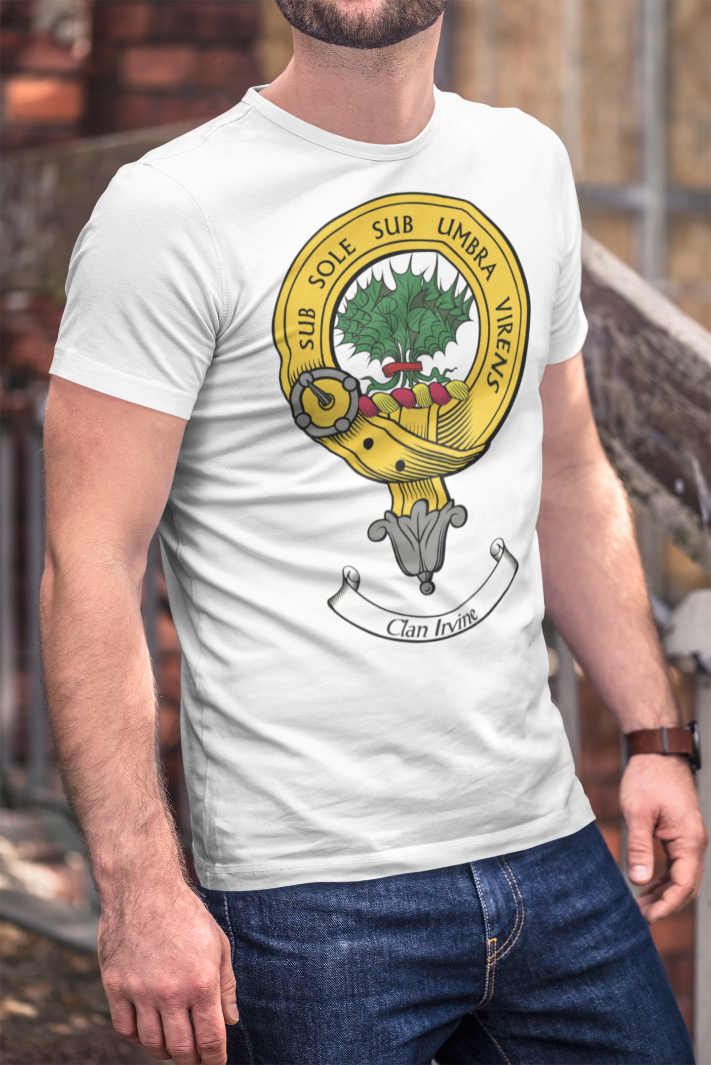 Irvine Clan Crest Gents T Shirt